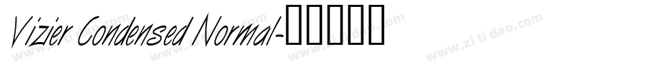 Vizier Condensed Normal字体转换